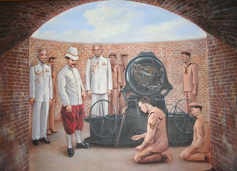 King Rama V visiting the fort in 1893